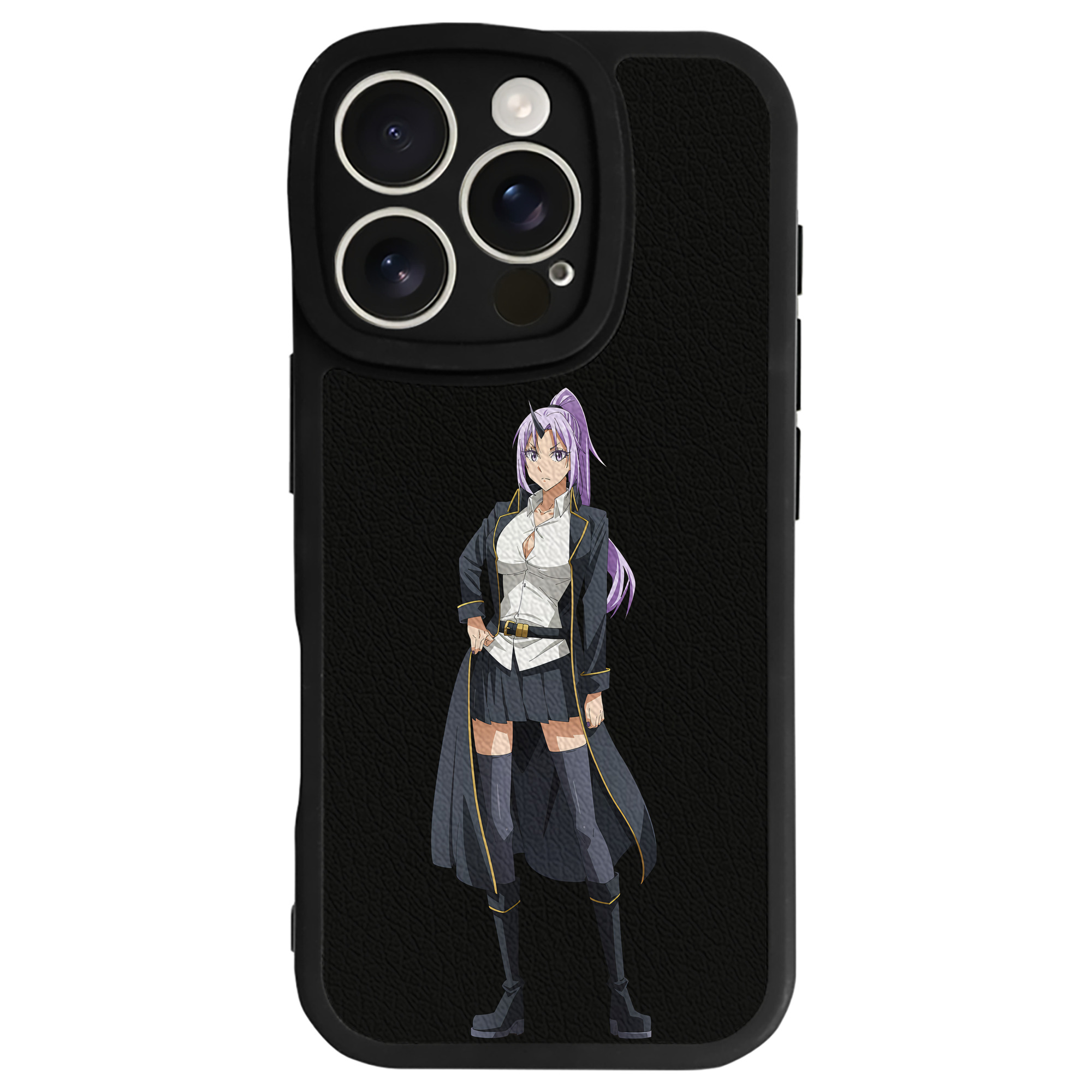 （画像用） 転スラ Regarding Reincarnated to Slime 【iPhone 16シリーズ対応】シリコンスマホケース（レザー調） 材質：シリコン